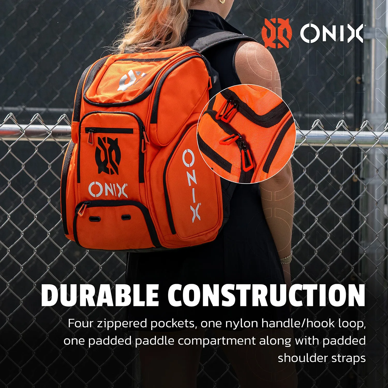 Pro Team Orange Pickleball Backpack