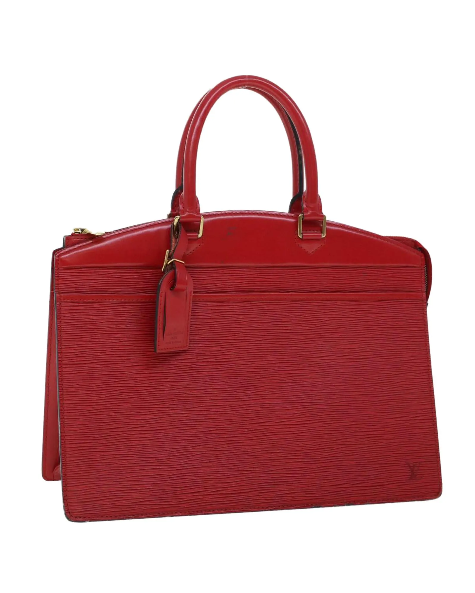 Red Epi Leather Riviera Hand Bag