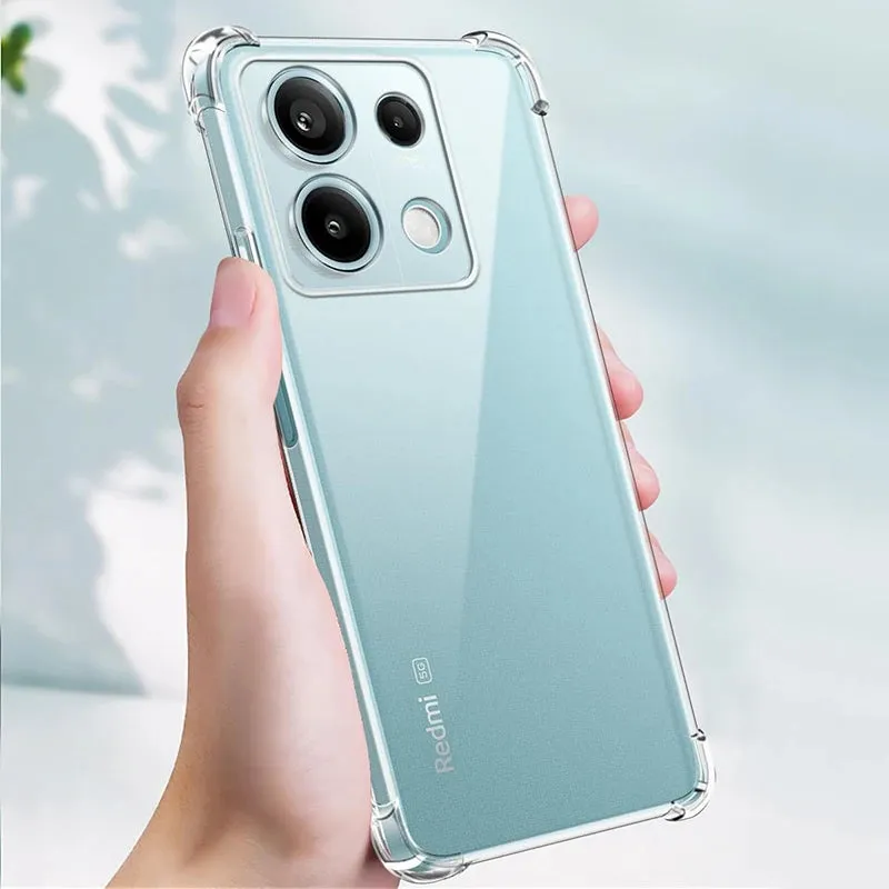 Shockproof Silicone Case For Xiaomi Redmi Note 13 12 12S 12T 11 11T 11S 10 10S Pro Plus Pro  4G 5G Clear Soft Ultra Thin Shell