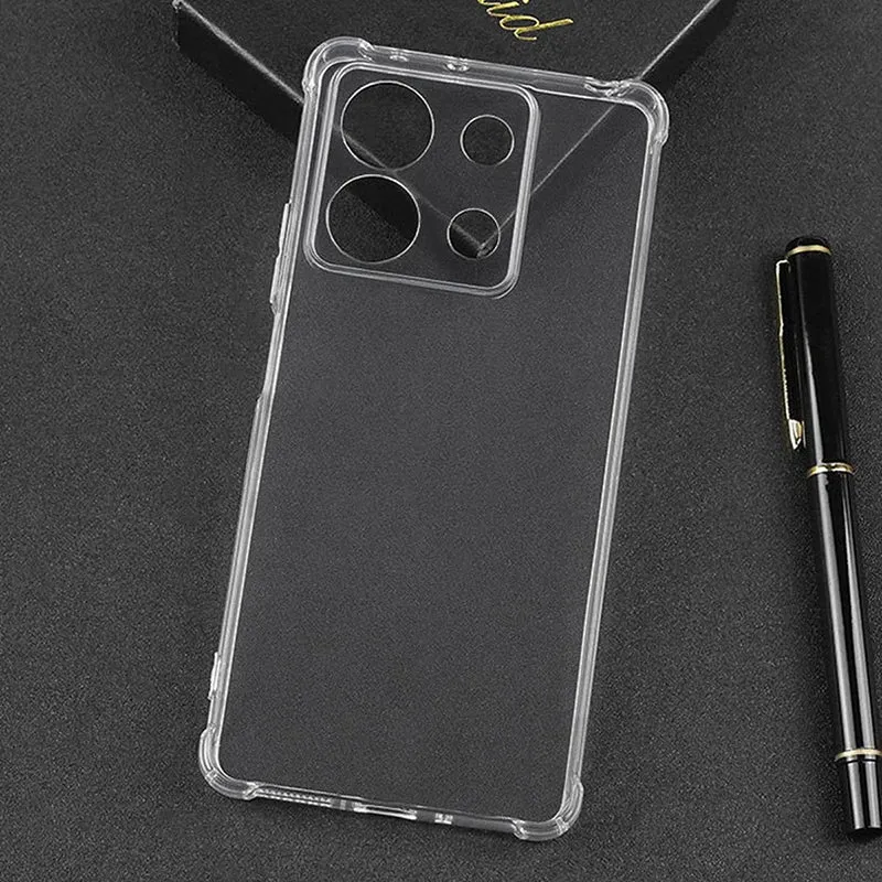 Shockproof Silicone Case For Xiaomi Redmi Note 13 12 12S 12T 11 11T 11S 10 10S Pro Plus Pro  4G 5G Clear Soft Ultra Thin Shell