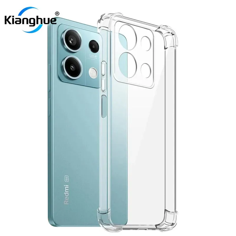 Shockproof Silicone Case For Xiaomi Redmi Note 13 12 12S 12T 11 11T 11S 10 10S Pro Plus Pro  4G 5G Clear Soft Ultra Thin Shell