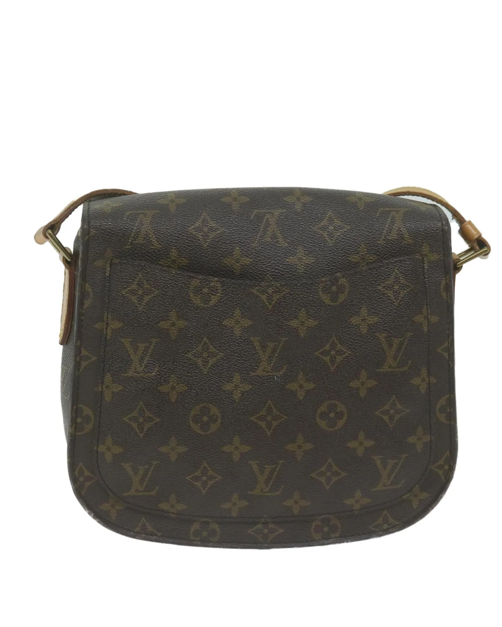 Shoulder Bag in Monogram Canvas with Adjustable Strap and Multiple Compartments