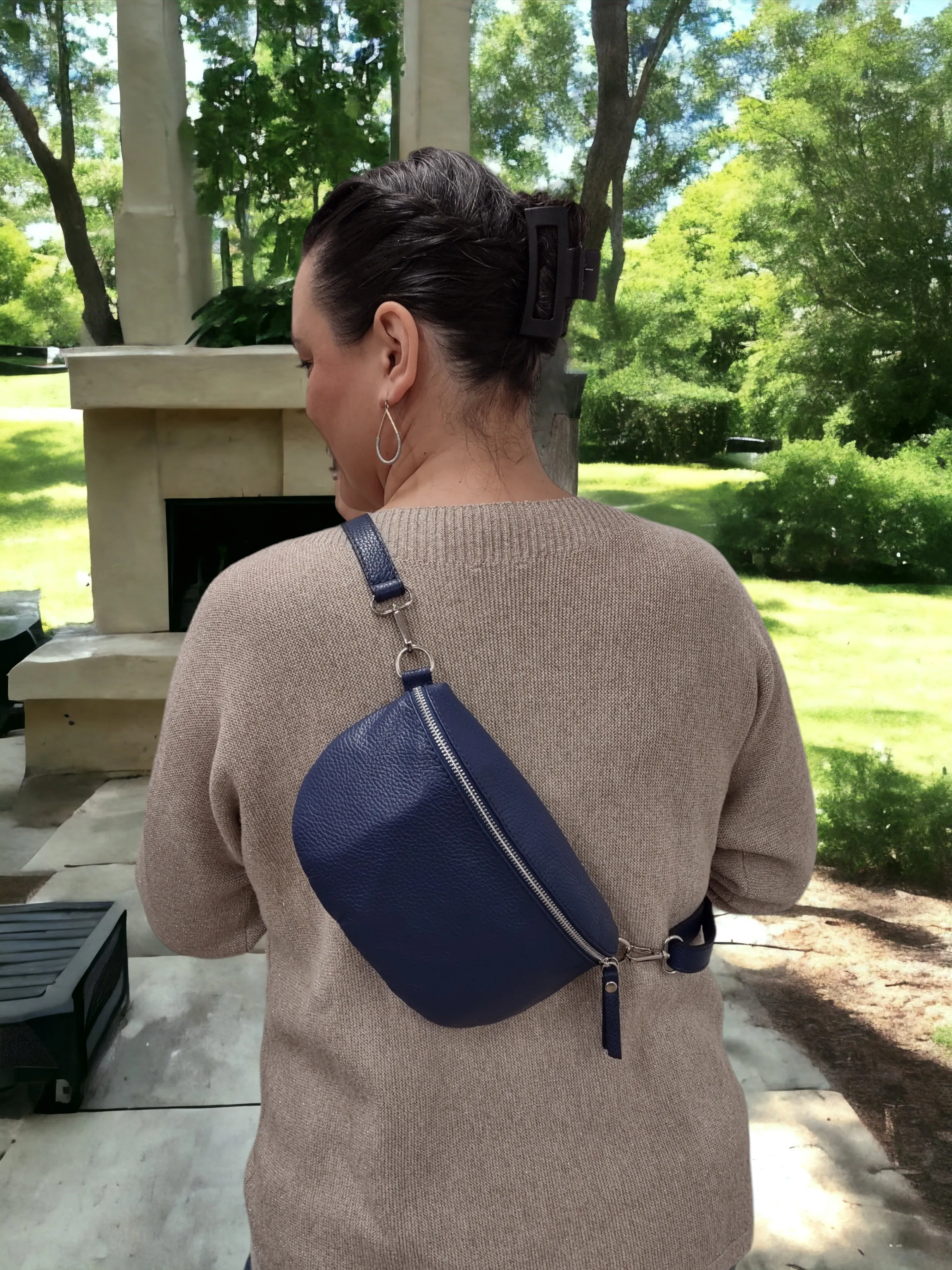 Small Leather Bum Bag | Waist Pack | Crossbody