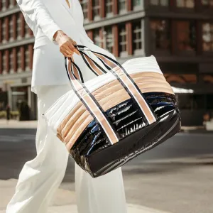 Think Royln - The Wingman Bag in Color Block Nude