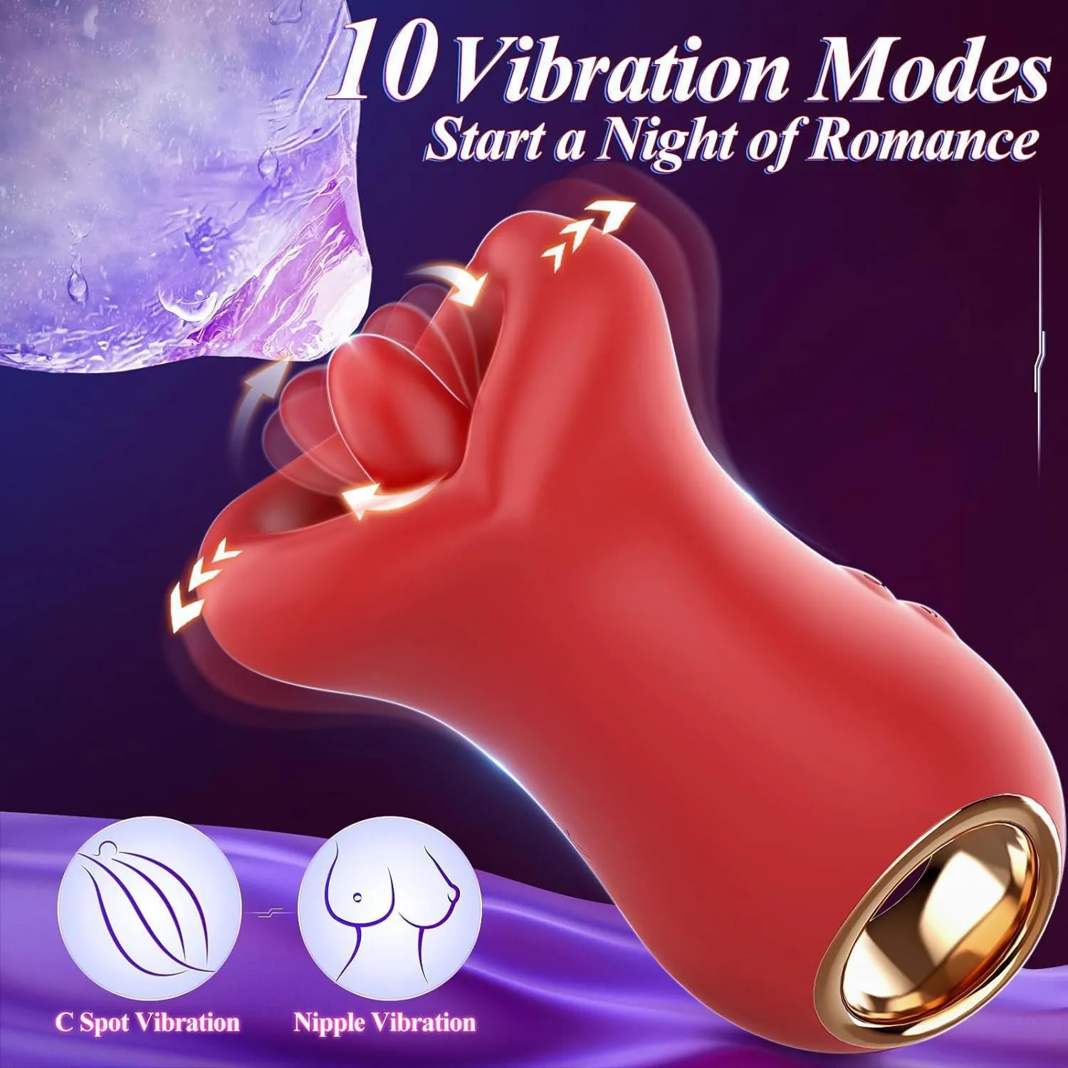 Tongue Licking Oral Sex Toys - Big Mounth Handheld Sucking Women Vibrator