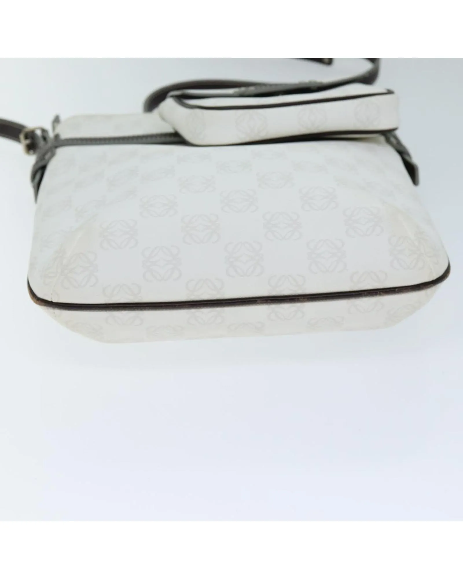 White PVC Anagram Shoulder Bag with Pouch by LOEWE