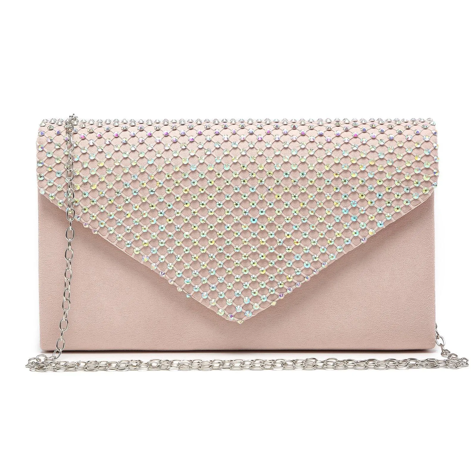 Women Colorful Rhinestone Cocktail Prom Evening Clutch Bags for Wedding Dasein