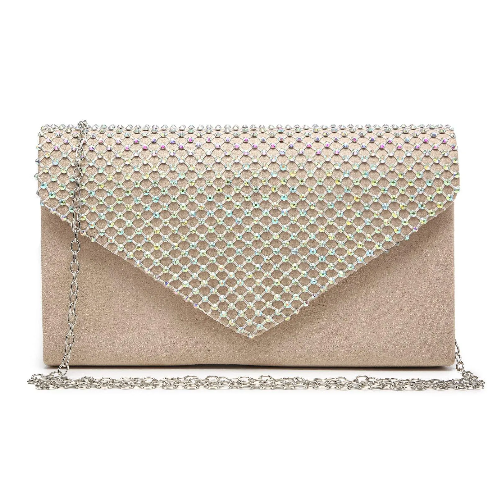 Women Colorful Rhinestone Cocktail Prom Evening Clutch Bags for Wedding Dasein