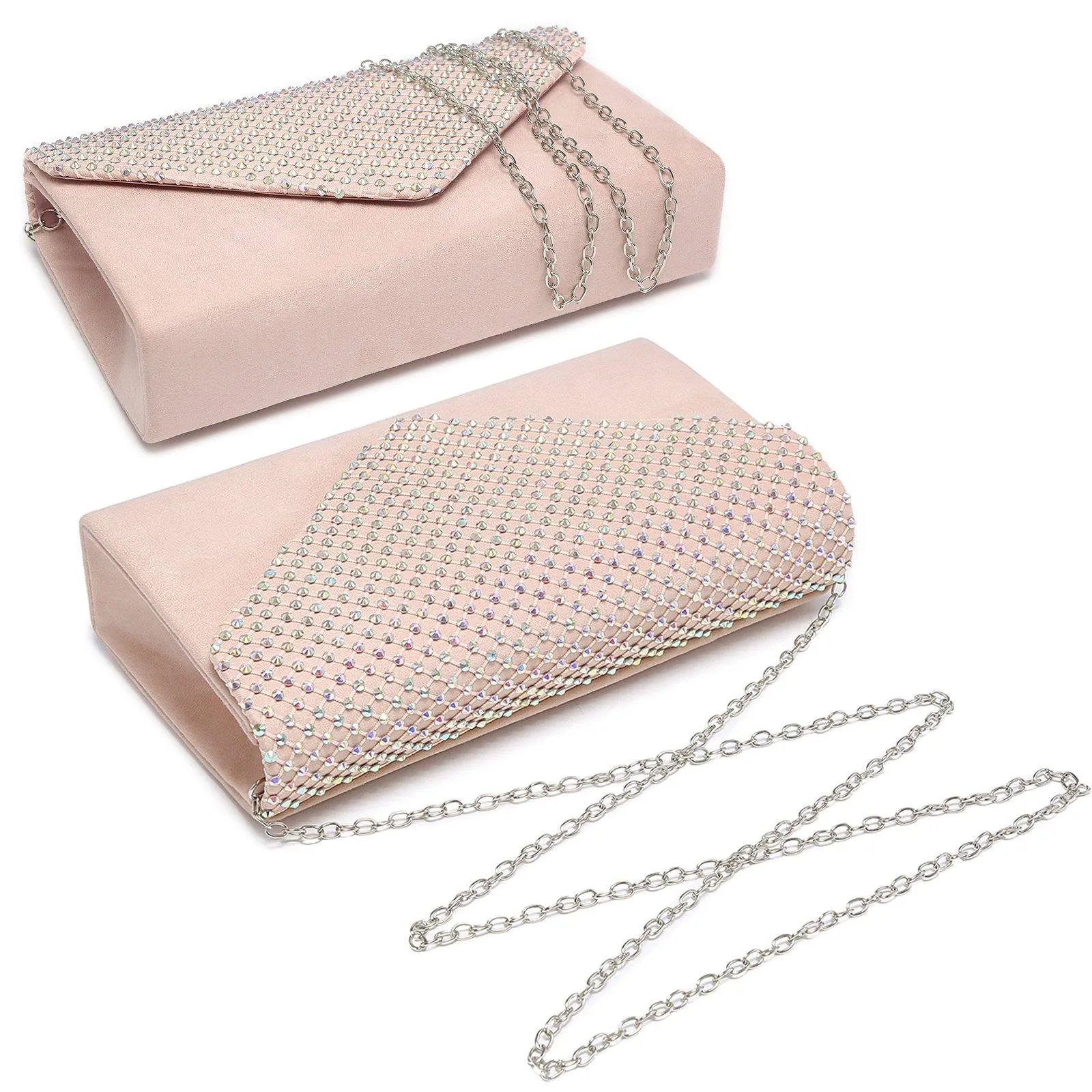 Women Colorful Rhinestone Cocktail Prom Evening Clutch Bags for Wedding Dasein