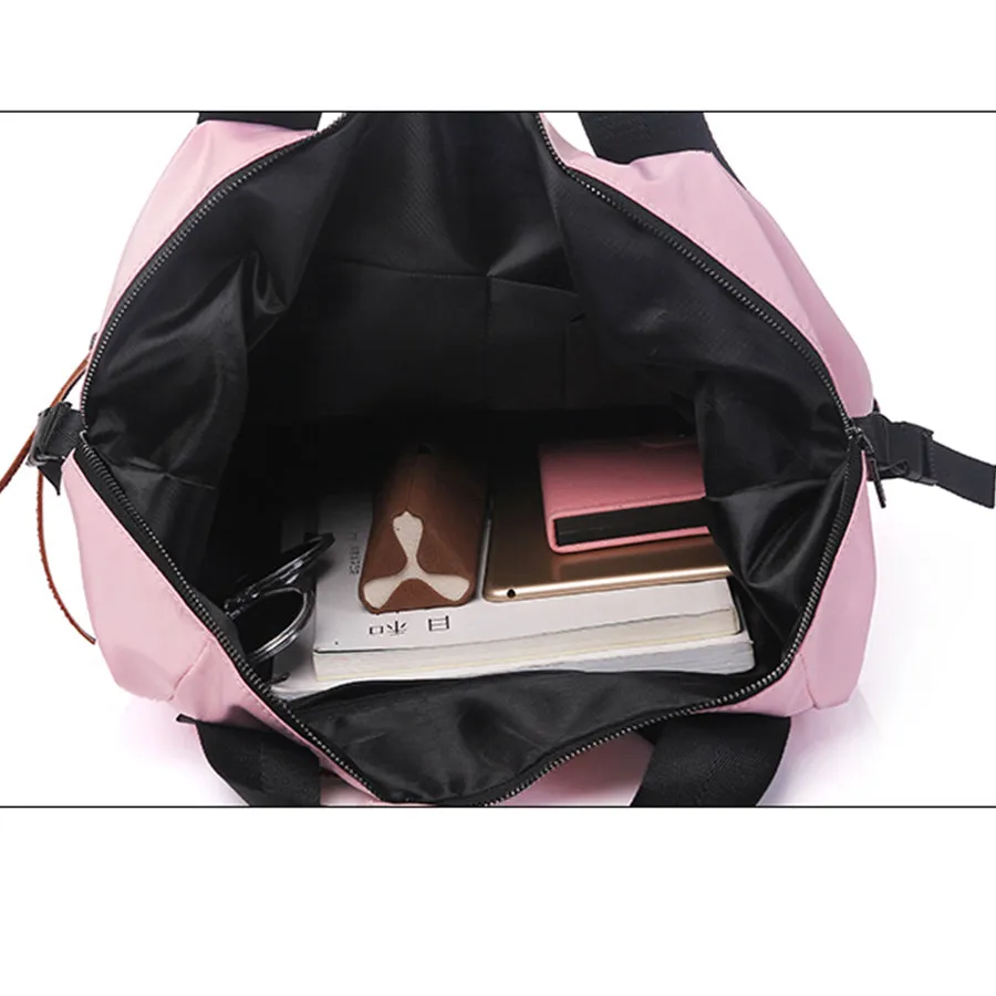 Women's Casual Nylon High Capacity Waterproof Backpack